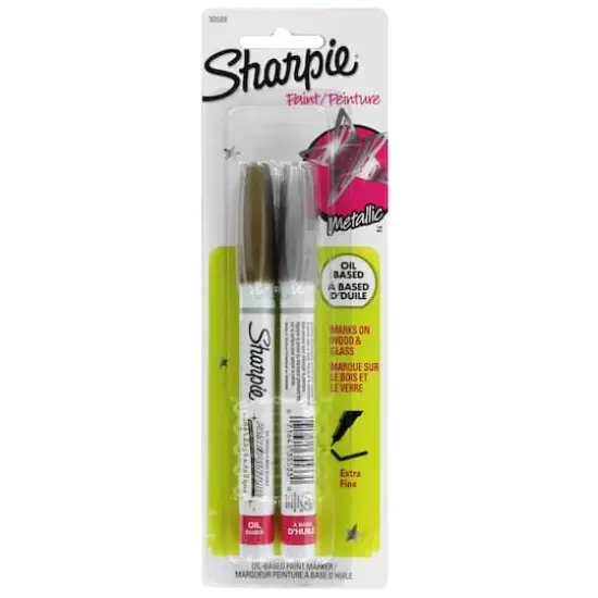 Sharpie&reg; Oil-Based Paint Markers, Extra Fine Point Metallic Set {4}