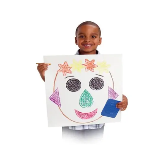 Roylco&reg; Teach Me Shapes: Rubbing Plate Shapes, 16 Pack {4}