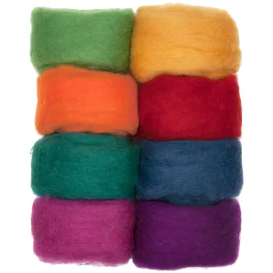 Dimensions&reg; Needle Felting Wool Rovings, Rainbow {1}