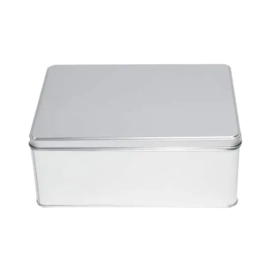 Medium Square Silver Tin Container By Celebrate It&trade; {3}