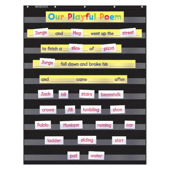 Standard Black Pocket Chart {1}