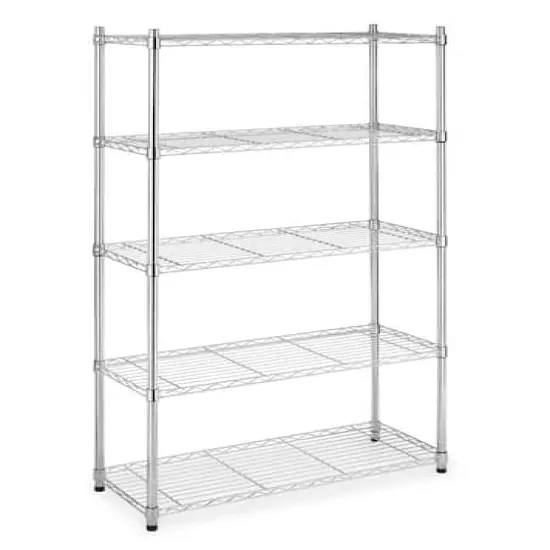 Whitmor Supreme 5 Tier Shelving, Chrome {1}