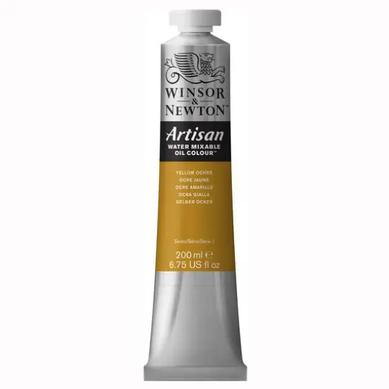 Winsor & Newton® Artisan Water Mixable Oil Color, 200mL Yellow Ochre {1}