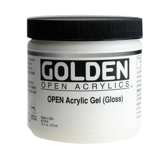 Golden&reg; OPEN Acrylic Gel Medium, Gloss {1}
