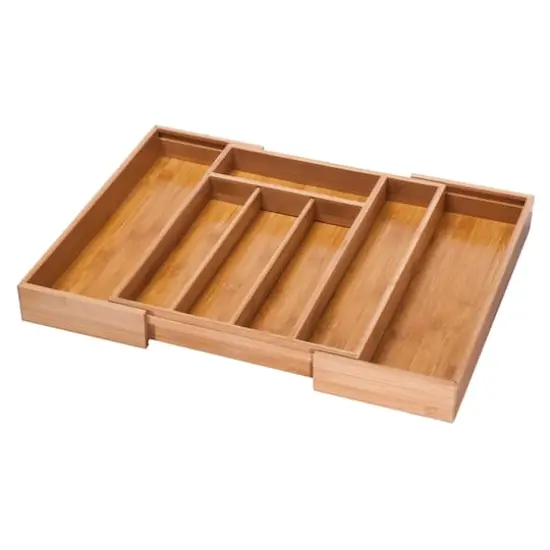 Honey Can Do Bamboo Expandable Cutlery Tray {1}
