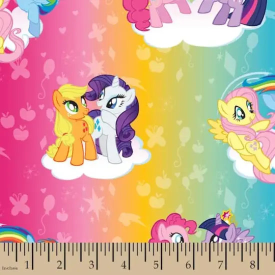 Hasbro My Little Pony Ombre Toss Cotton Fabric {3}