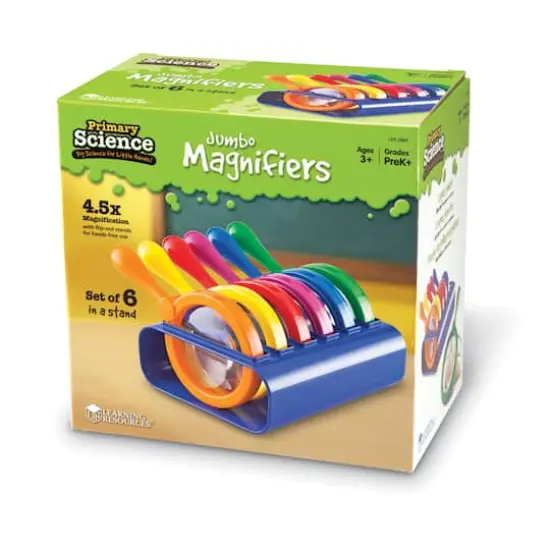 Primary Science Jumbo Magnifiers, Set of 6 {3}