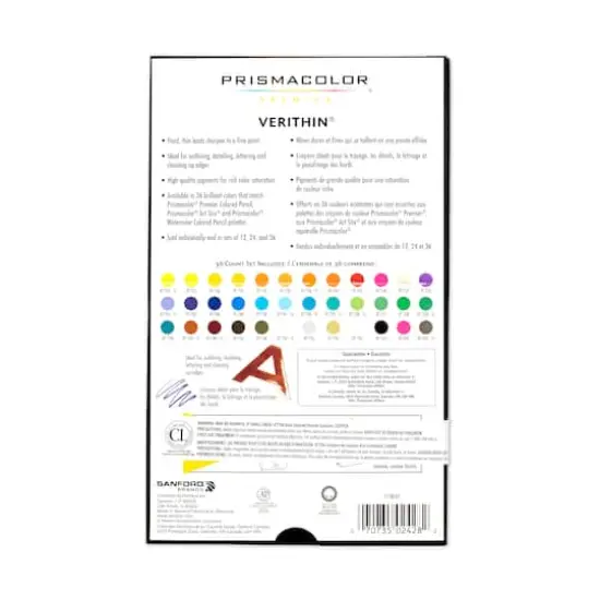 Prismacolor Premier&reg; Verithin&reg; 36 Color Pencil Set {4}