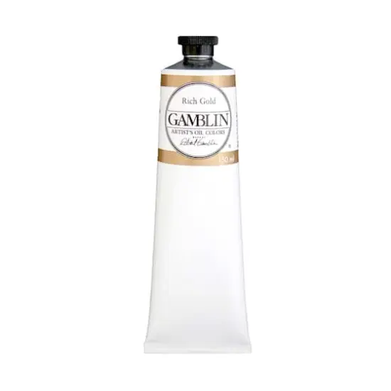 Gamblin 150mL Artist Grade Oil Colors Rich Gold {1}
