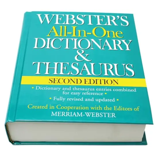 Webster's All-in-One Dictionary & Thesaurus {1}