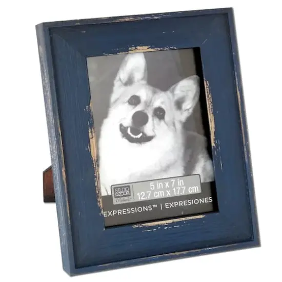 Expressions&trade; Country 5" x 7" Frame by Studio D&eacute;cor&reg; Blue {1}