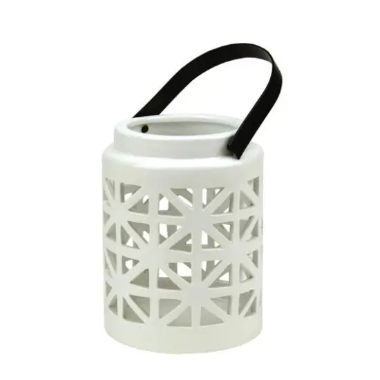 Seaside Treasures Ceramic Cutwork Candle Holder Lantern {1}