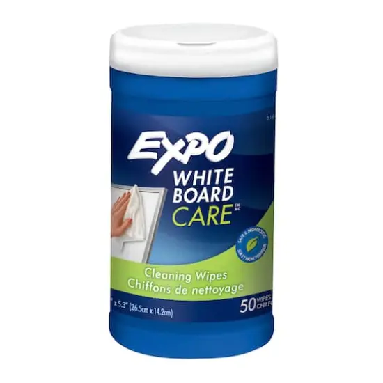 Expo&reg; Dry-Erase Board Cleaning Wet Wipes, 50 Wipes Per Container {1}