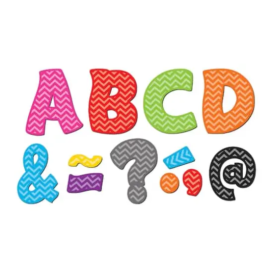 Chevron Funtastic Font 3" Magnetic Letters {1}