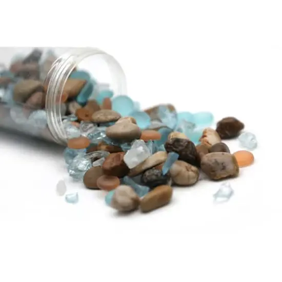 Mixed Glass & Stone Pebbles by Ashland&trade; {4}