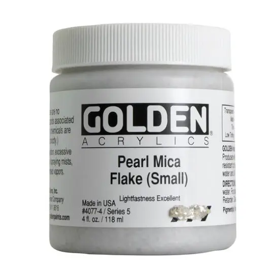 Golden&reg; Heavy Body Iridescent Acrylics 4oz. Pearl Mica Flake (Small) {1}