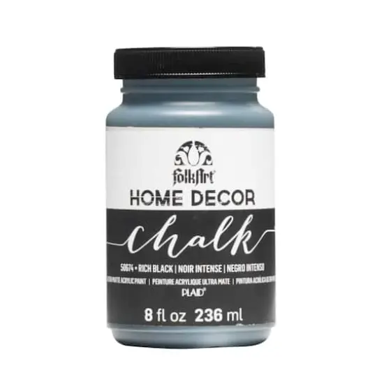 FolkArt&reg; Home Decor&trade; Chalk Paint Rich Black {1}