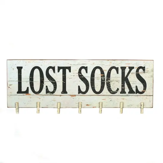 Hello Honey&reg; Lost Socks" Wall D&eacute;cor with Clothespins {1}