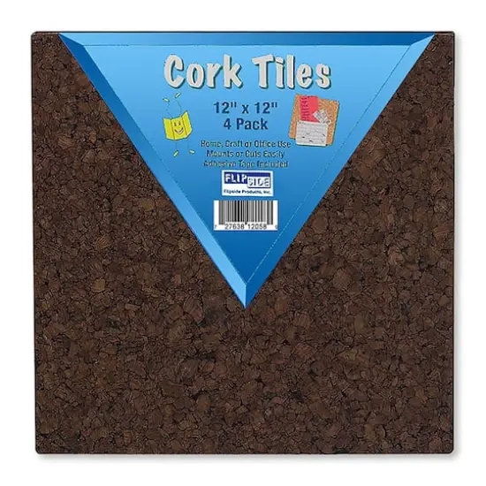 Dark Cork Squares, 12 x 12, Pack of 4 {1}