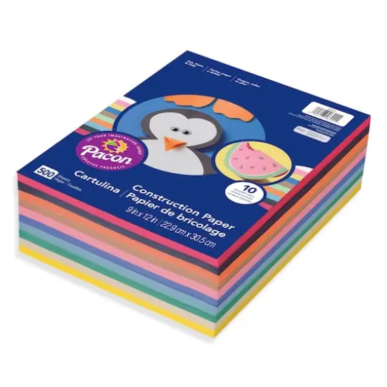 Pacon&reg; Rainbow Construction Paper, 500 Sheets {1}