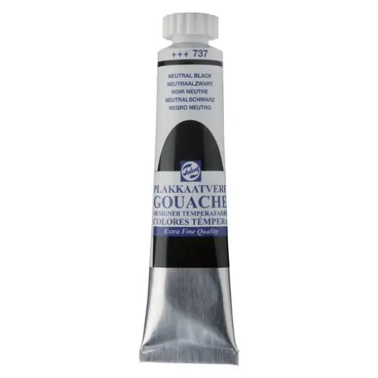 Royal Talens Extra Fine Quality Gouache, 20mL 737 Neutral Black {1}