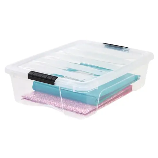 Iris&reg; Stack & Pull&trade; Clear 26 Qt Box, 6 Pack {4}