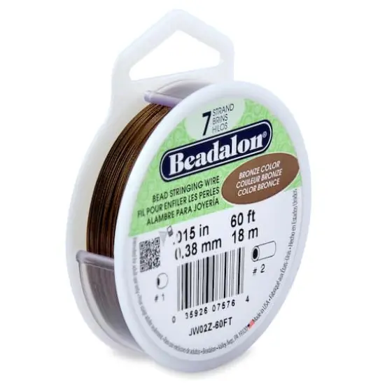 Beadalon&reg; 7 Strand Bead Stringing Wire, 60 ft. Bronze {1}