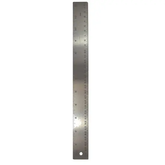 Stainless Steel 12" Ruler, Pack of 12 {1}