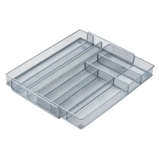 Honey Can Do Steel Mesh Expandable Cutlery Tray {4}