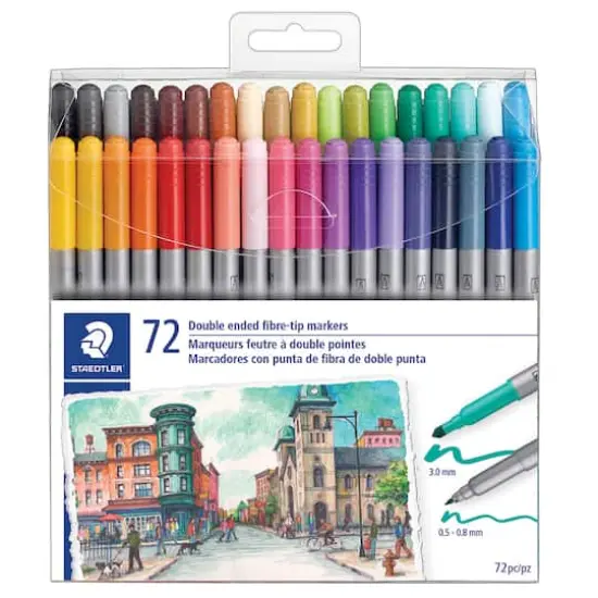 Staedtler&reg; Duo Fiber-Tip Pens {1}