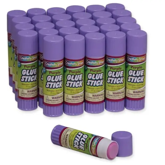 Creativity Street&reg; Purple 0.7 oz Glue Sticks, Pack of 30 {1}