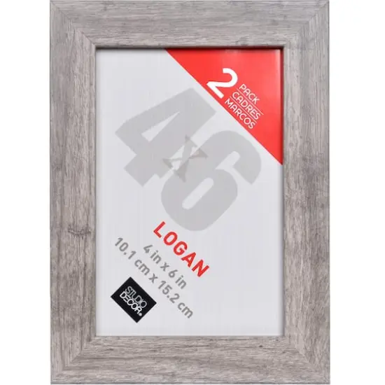 2 Pack Logan Tabletop Frames by Studio D&eacute;cor&reg; Gray {6}