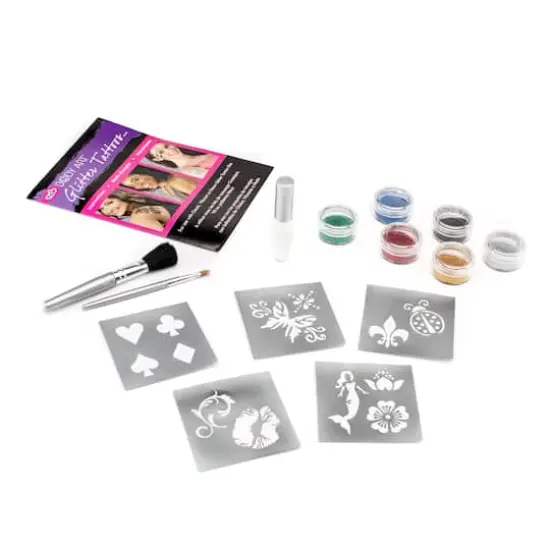 Tulip&reg; Body Art&trade; Glitter Tattoo Kit Classic {3}