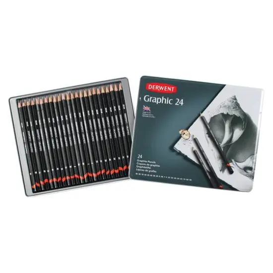 Derwent&reg; Graphic Complete 24 Pencil Tin Set {1}