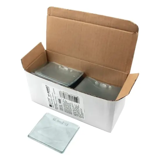 C-Line® Horizontal Vinyl Heavy Duty ID Badge Holders, Box of 100 {3}