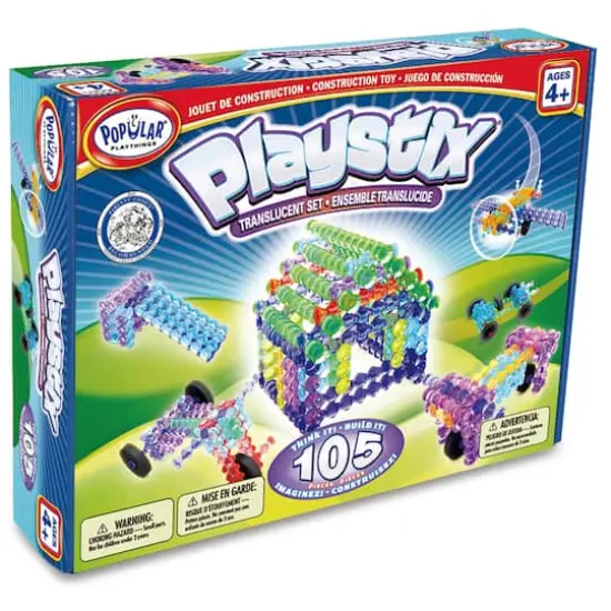 Popular&reg; Playthings Playstix&reg; Translucent Set, 105 Pieces {4}