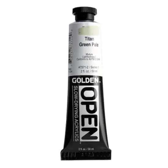Golden&reg; OPEN&trade; Slow-Drying Acrylics, 2oz. Titanium Green Pale {1}