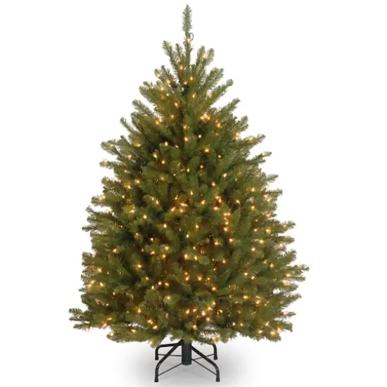 4.5 ft. Pre-Lit Dunhill&reg; Fir Full Artificial Christmas Tree, Clear Lights {1}