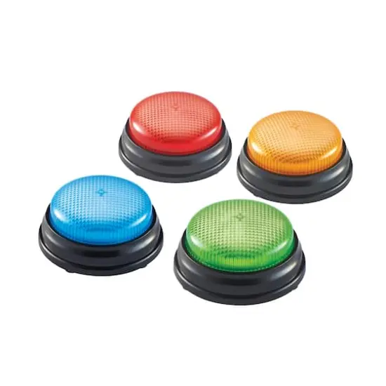 Lights and Sounds Answer Buzzers, Set of 4 {9}