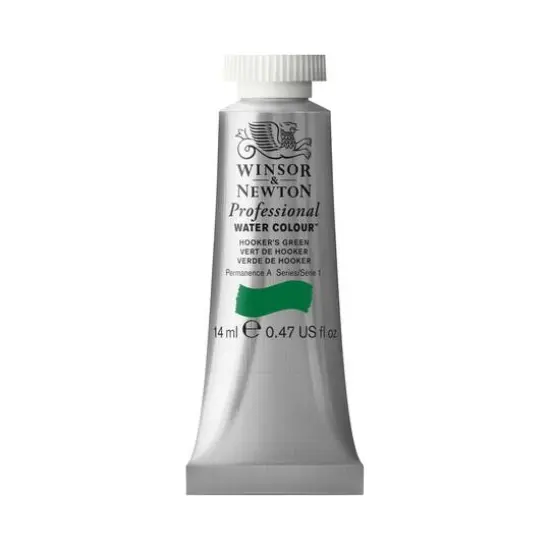 Winsor & Newton&reg; Professional Water Colour&trade; Paint Tube, 14mL Hooker's Green {1}