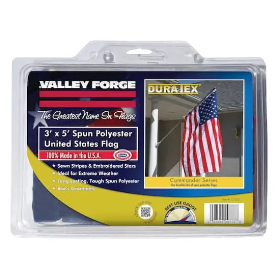 Valley Forge&reg; Duratex&reg; Spun Polyester United States Flag, 3ft. x 5ft. {3}