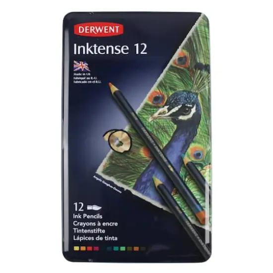 Derwent&reg; Inktense Pencil 12 Color Tin Set {3}