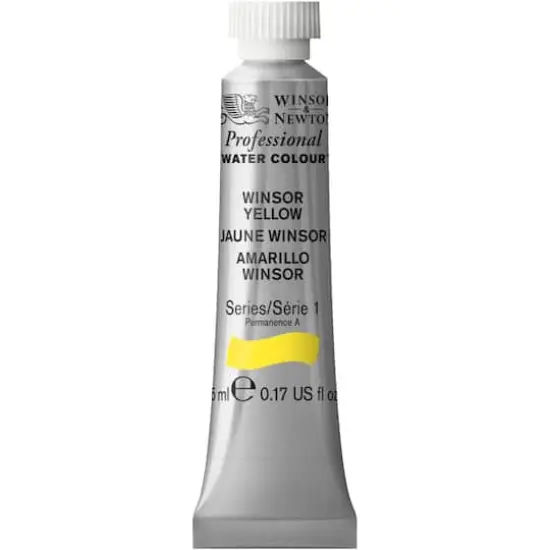 Winsor & Newton&reg; Professional Water Colour&trade; Paint, 5mL Winsor Yellow {1}