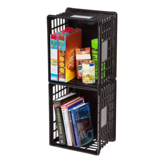 Iris&reg; Black Letter/Legal File Crate, 3 Pack {4}