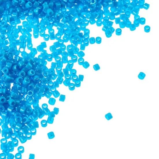 Miyuki Delica Glass Round Seed Beads, 11/0 Dark Turquoise Blue {1}