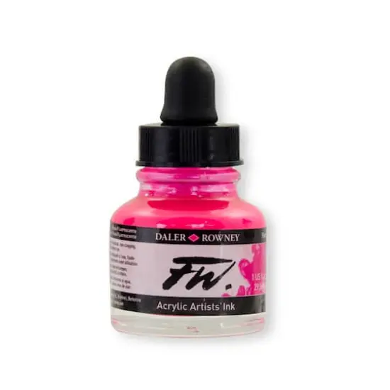 Daler-Rowney&reg; FW Acrylic Artists' Ink Fluorescent Pink {1}