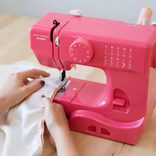 Janome&reg; Pink Lightning Portable Sewing Machine {7}