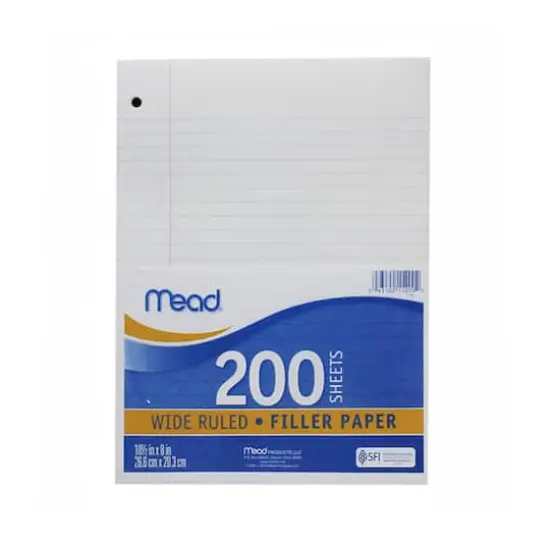 Mead Notebook Filler Paper, Wide Ruled {1}