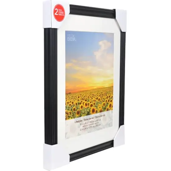 2 Pack Lifestyles 11" x 14" Black Frames with Mat by Studio D&eacute;cor&reg; {5}