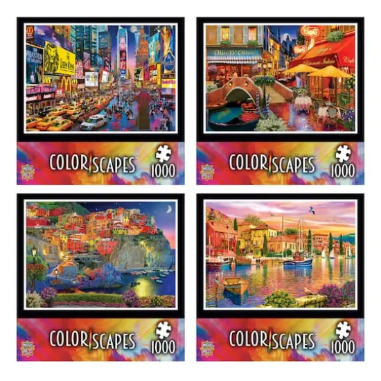 Assorted MasterPieces&reg; Colorscapes&trade; Linen Jigsaw Puzzle {1}